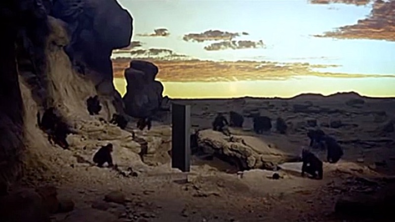 Monolith scene from 2001: A Space Odyssey.